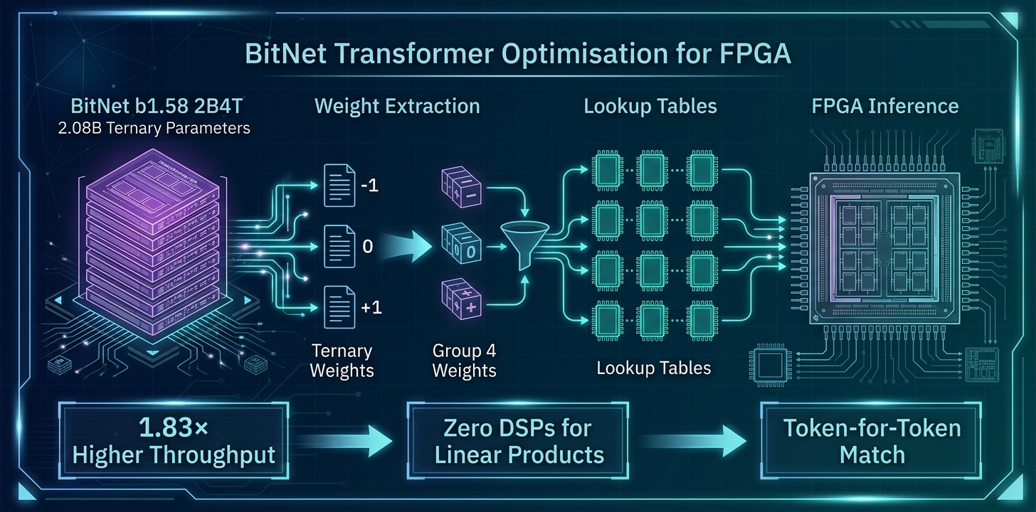 BitNet transformer optimisation for FPGA